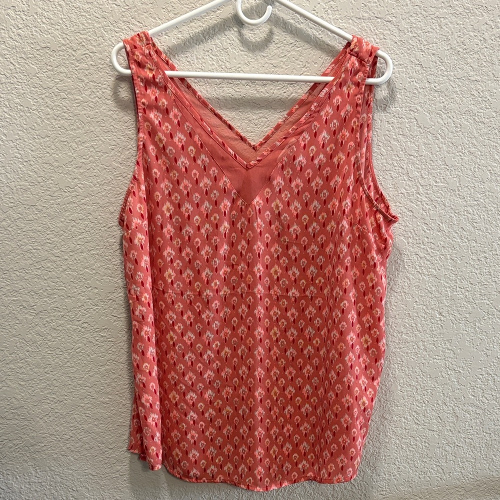Maurice’s Floral Pink Sleeveless Top